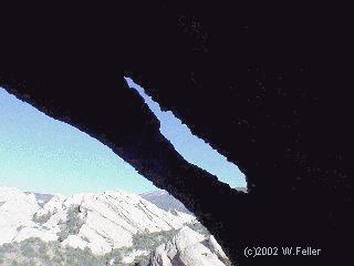natural arch, devil's punchbowl county park, LA county California