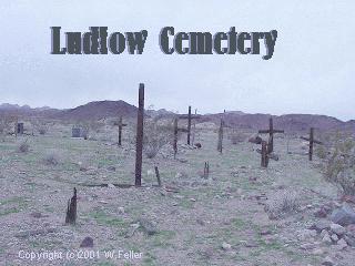ludlow california, route 66, mojave desert, cemetery photo