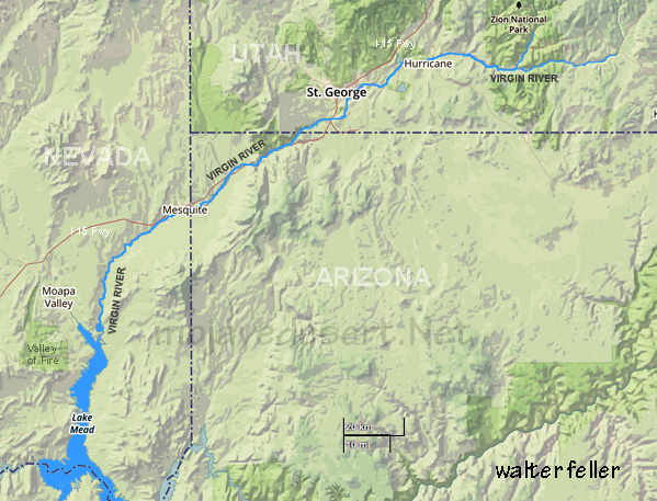 Map of Virgin River Fork